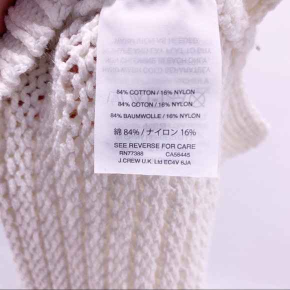 Madewell 3/4 Sleeve Cream Knit V-neck Sweater - Picture 7 of 8